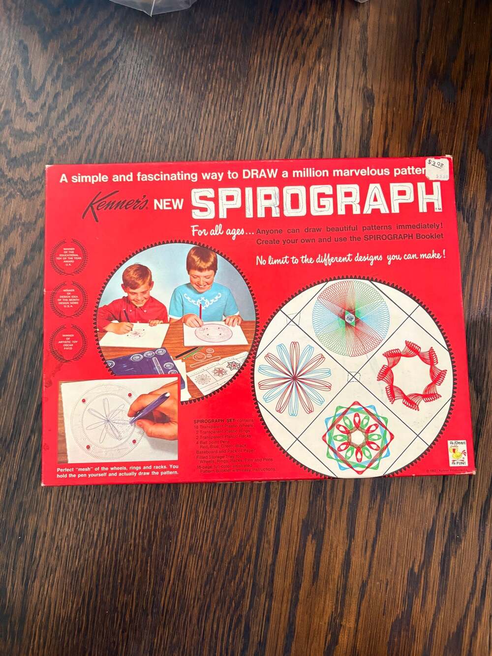 Vintage 1967 Kenner Spirograph Drawing Set Complete Original Box Art Instruction